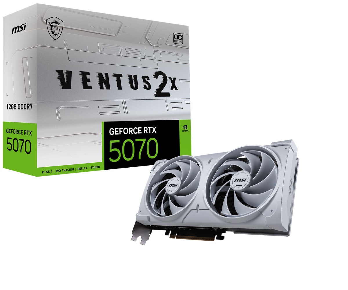 Bild von MSI GeForce RTX 5070 12G VENTUS 2X OC WHITE