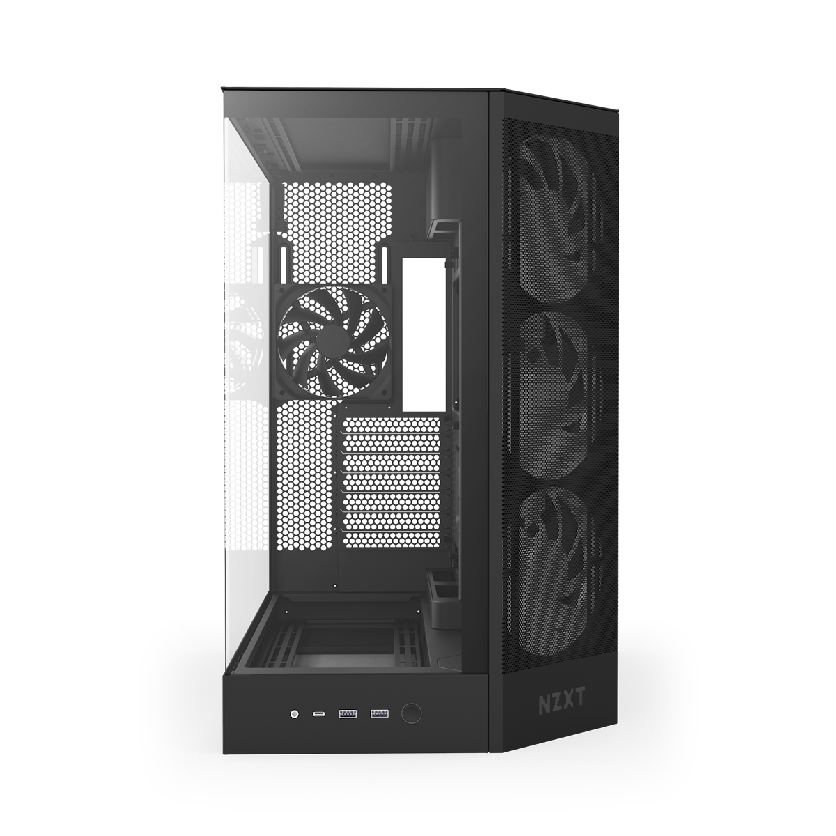 Bild von NZXT H9 FLOW RGB (2025) schwarz | PC-Gehäuse