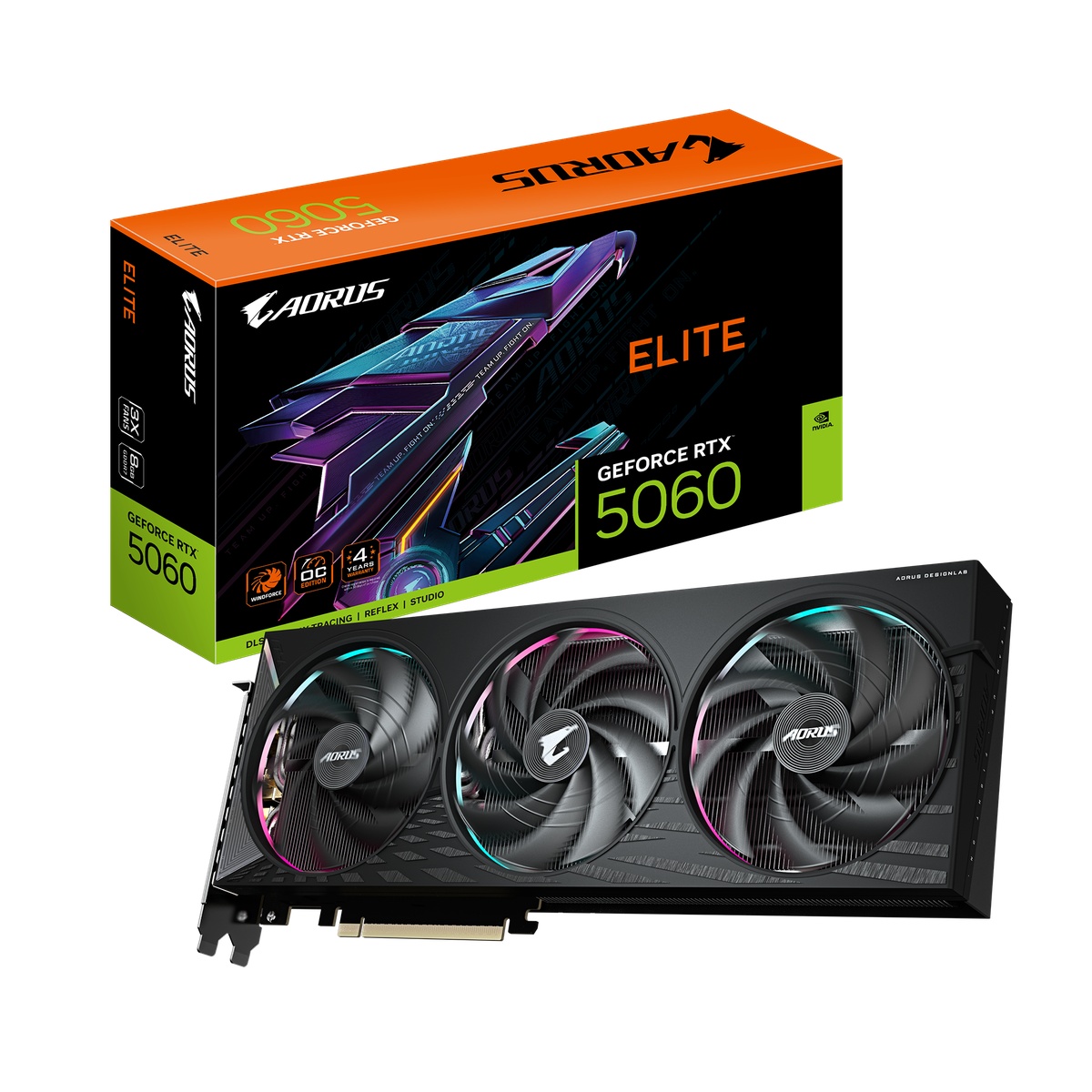 Bild von Gigabyte AORUS GeForce RTX 5060 ELITE 8G Grafikkarte B-Ware