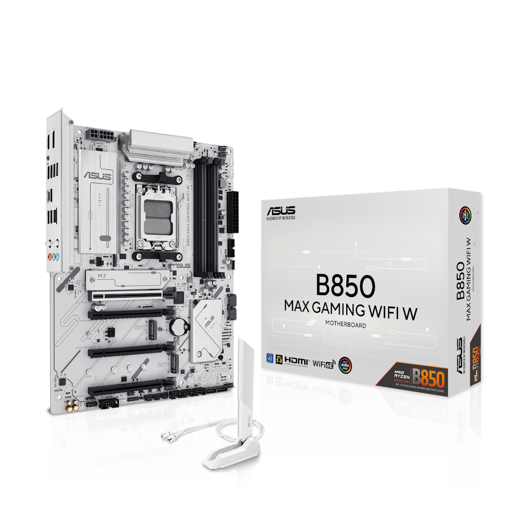 Bild von ASUS B850 Max Gaming WIFI W Mainboard Sockel AM5