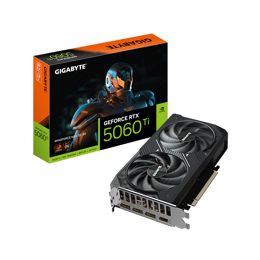 Bild von KOMP. GIGABYTE GeForce RTX 5060 Ti Windforce MAX OC 8G