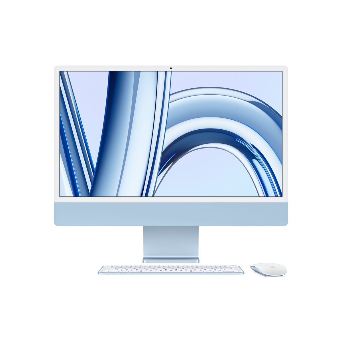 Bild von Apple iMac MQRC3D/A Blau - 61cm(24‘‘) M3 8-Core Chip, 8-Core GPU, 8GB Ram, 256GB SSD
