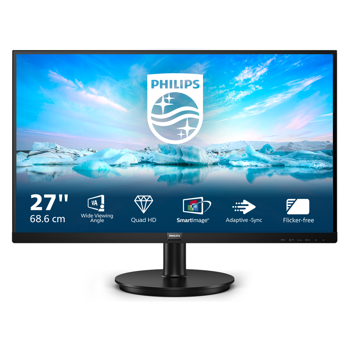 Bild von Philips 275V8LA QHD Monitor - VA, 75Hz, Lautsprecher