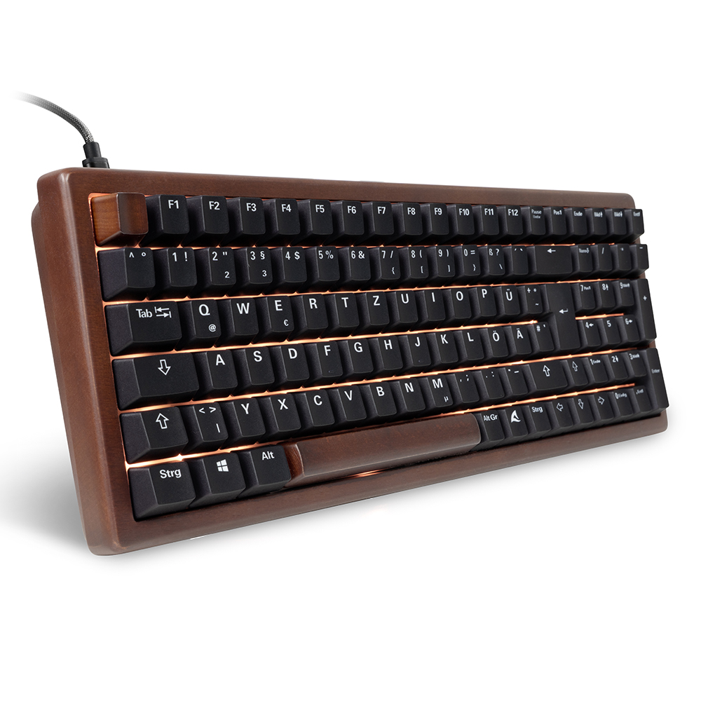 Bild von Sharkoon SGK50 S2 Wood PBT