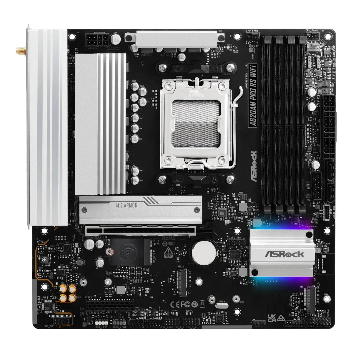 Bild von ASRock A620AM Pro RS WiFi Mainboard