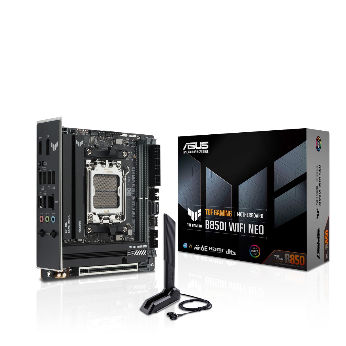 Bild von ASUS TUF Gaming B850I WIFI NEO Mainboard Sockel AM5