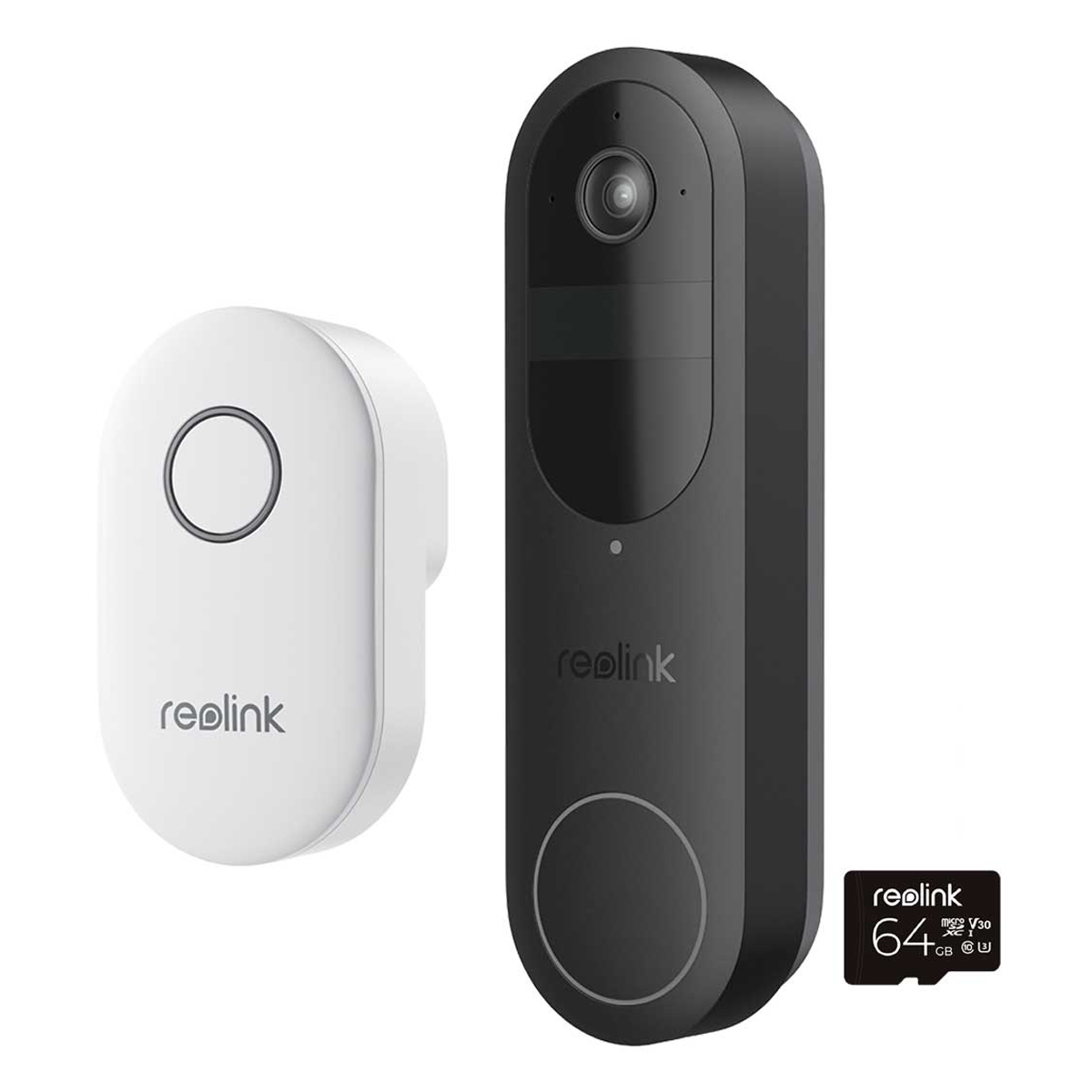 Bild von Reolink D340B Video-Türklingel mit Gong inkl. 64GB microSD