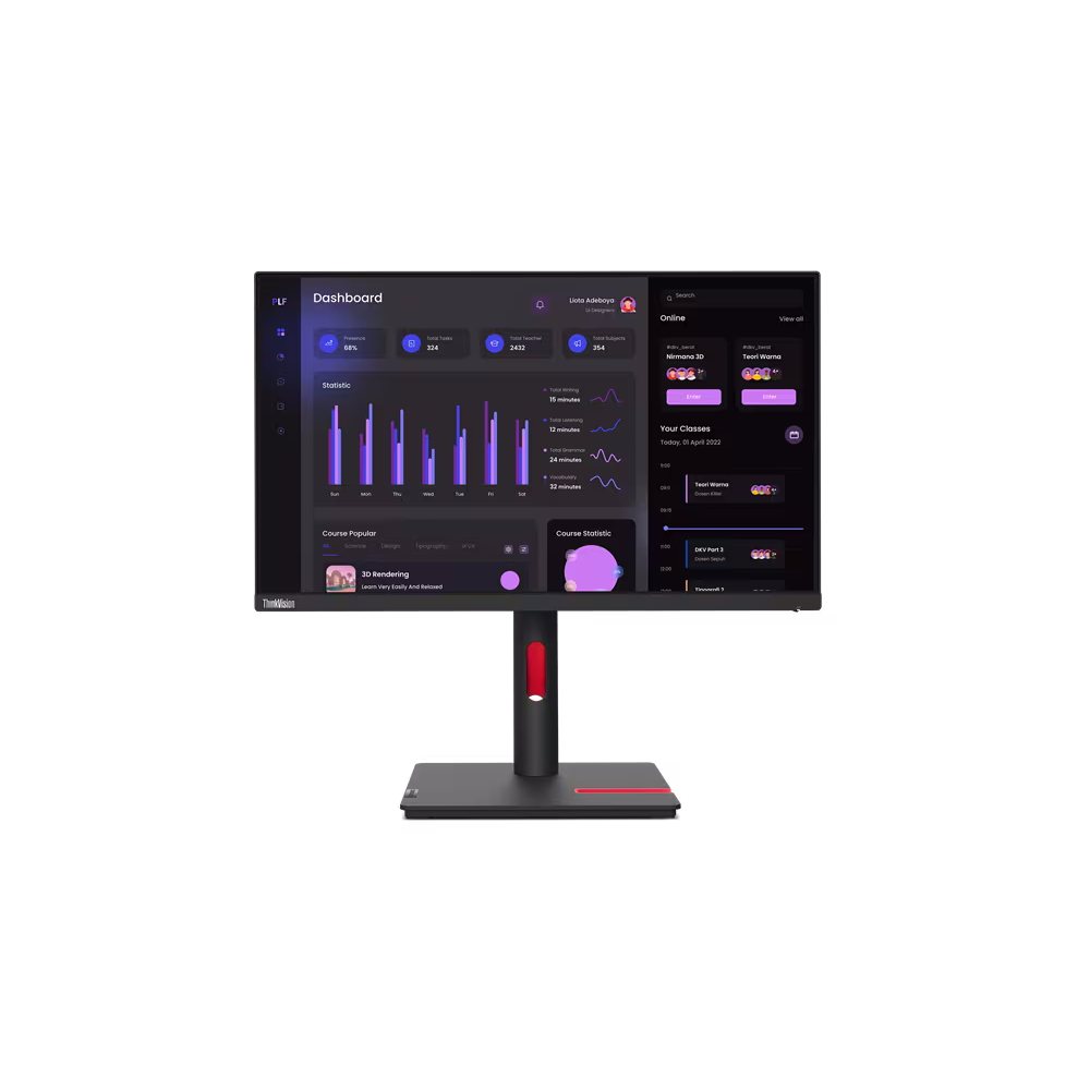 Bild von Lenovo ThinkVision T24i-30 Business Monitor - IPS Panel, FHD