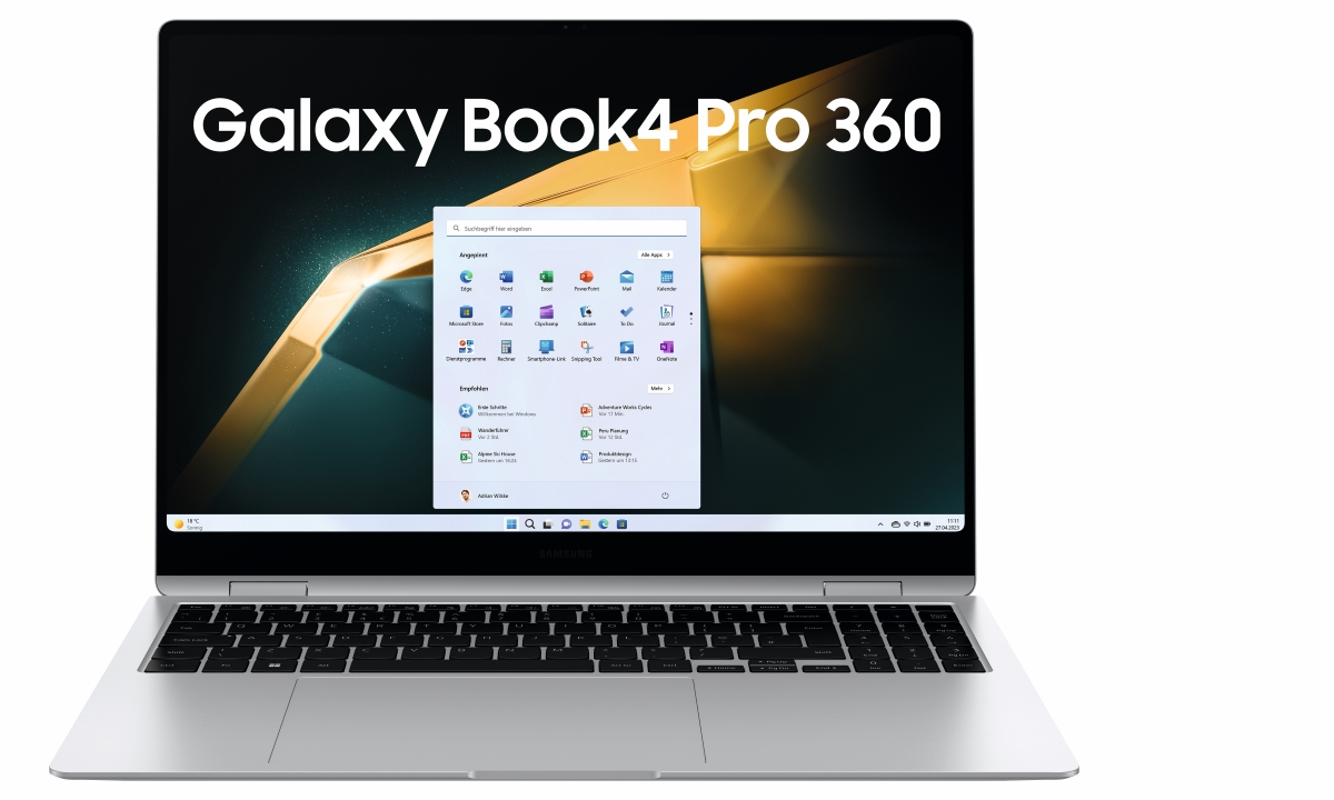 Bild von SAMSUNG Galaxy Book4 Pro 360 - 16 Zoll Intel Core Ultra 7-155H 32 GB 1 TB W11H Silber