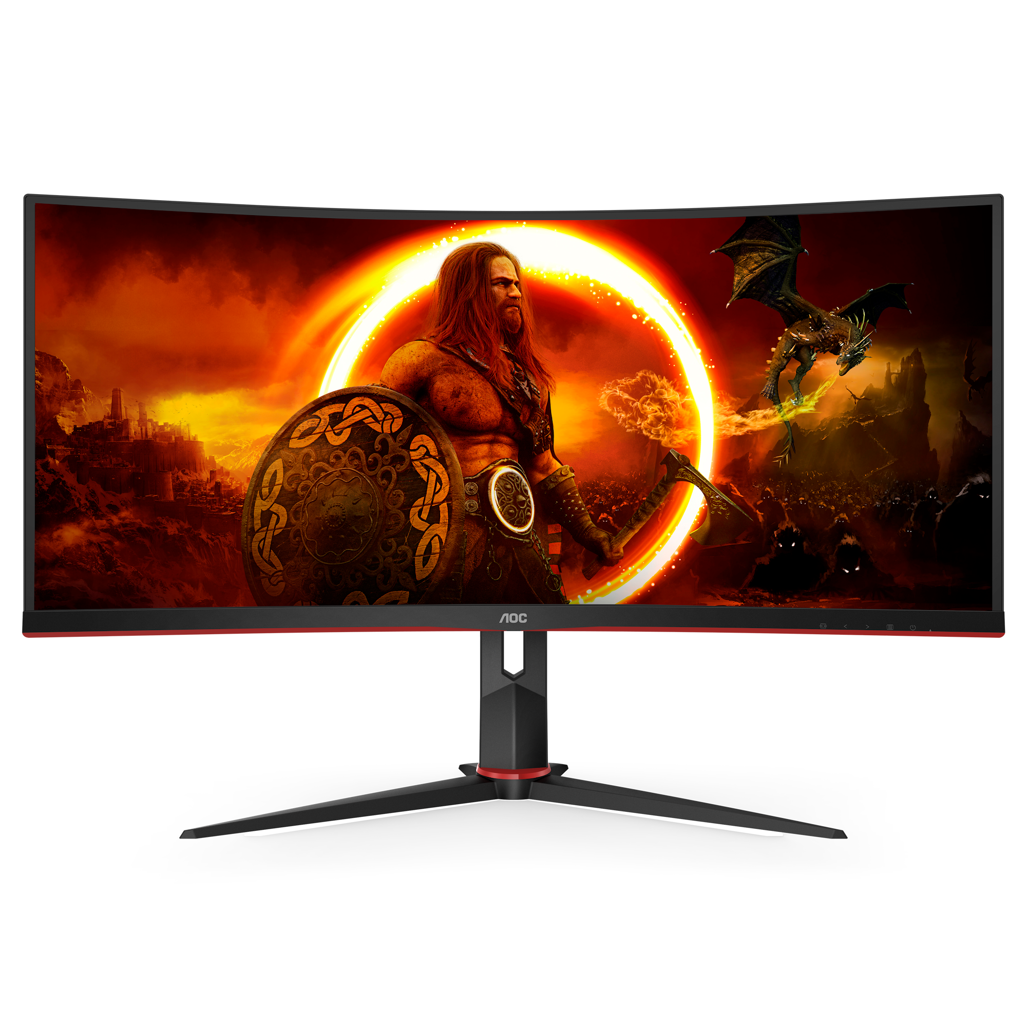 Bild von AOC Gaming CU34G2XP - 34 Zoll WQHD Curved Monitor, 180 Hz