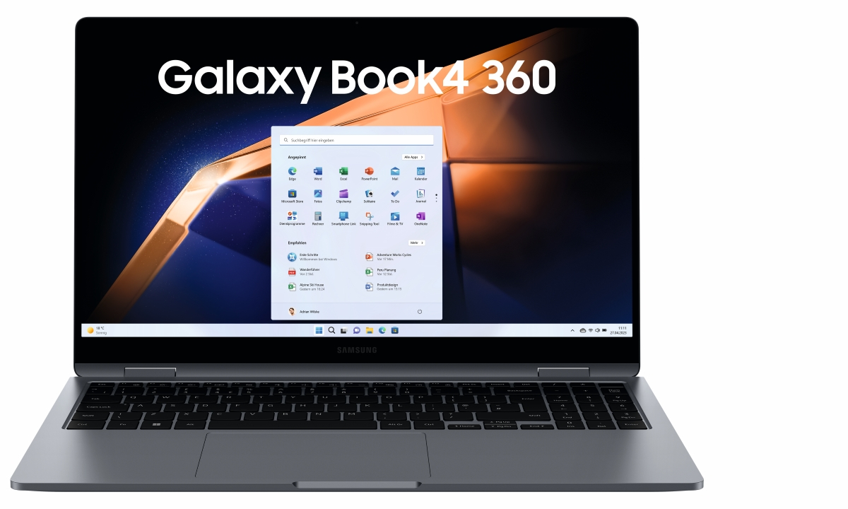Bild von SAMSUNG Galaxy Book4 360 - 15,6 Zoll Intel Core 5-120U 16 GB 256 GB W11H Moonstone Grey