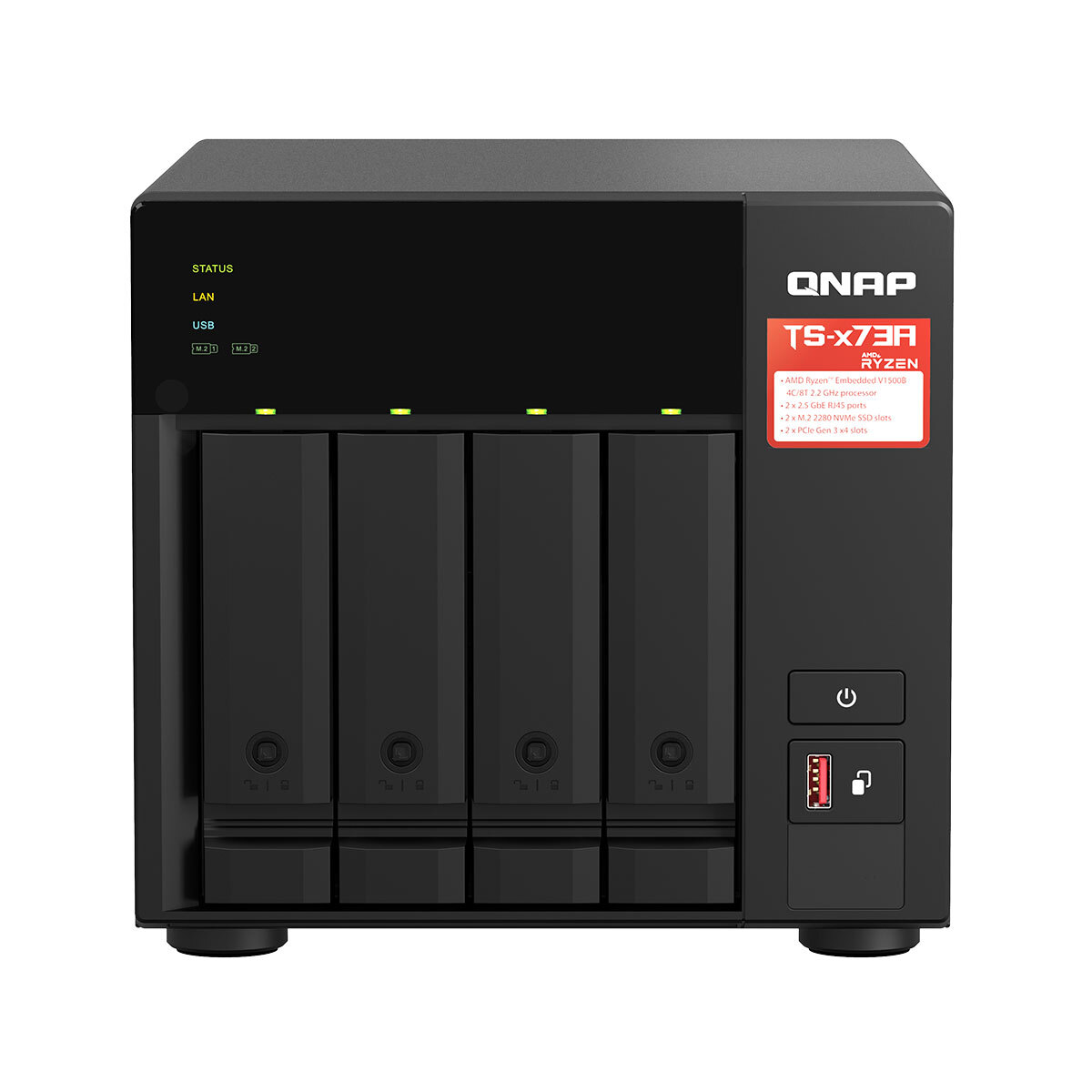 Bild von QNAP Systems TS-473A-8G NAS 4-Bay