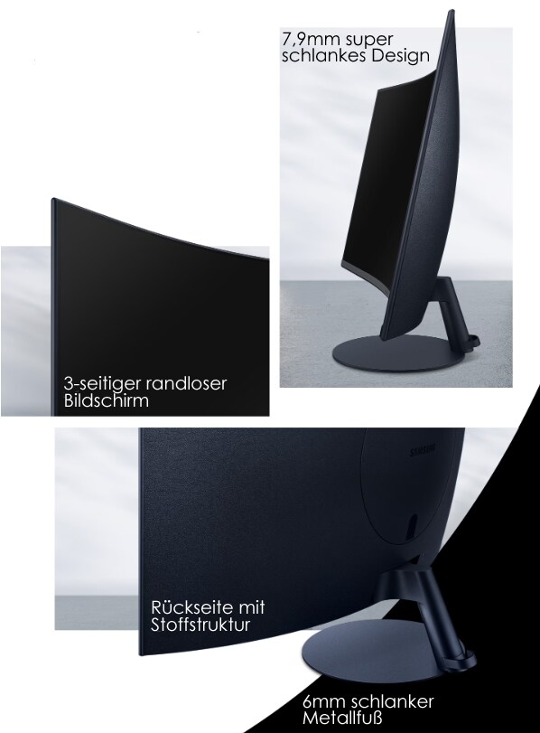 Samsung S27C390EAU Curved Monitor - Full-HD, AMD FreeSync_3