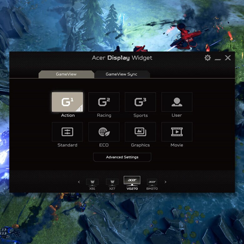 Acer Nitro XV2 Bild - Zügig angepasst