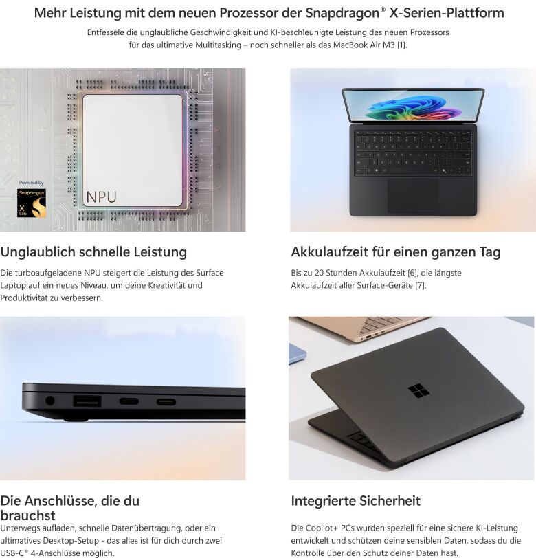 Microsoft Surface Laptop Copilot+ PC 13,8 Zoll - 16GB - 1TB_7