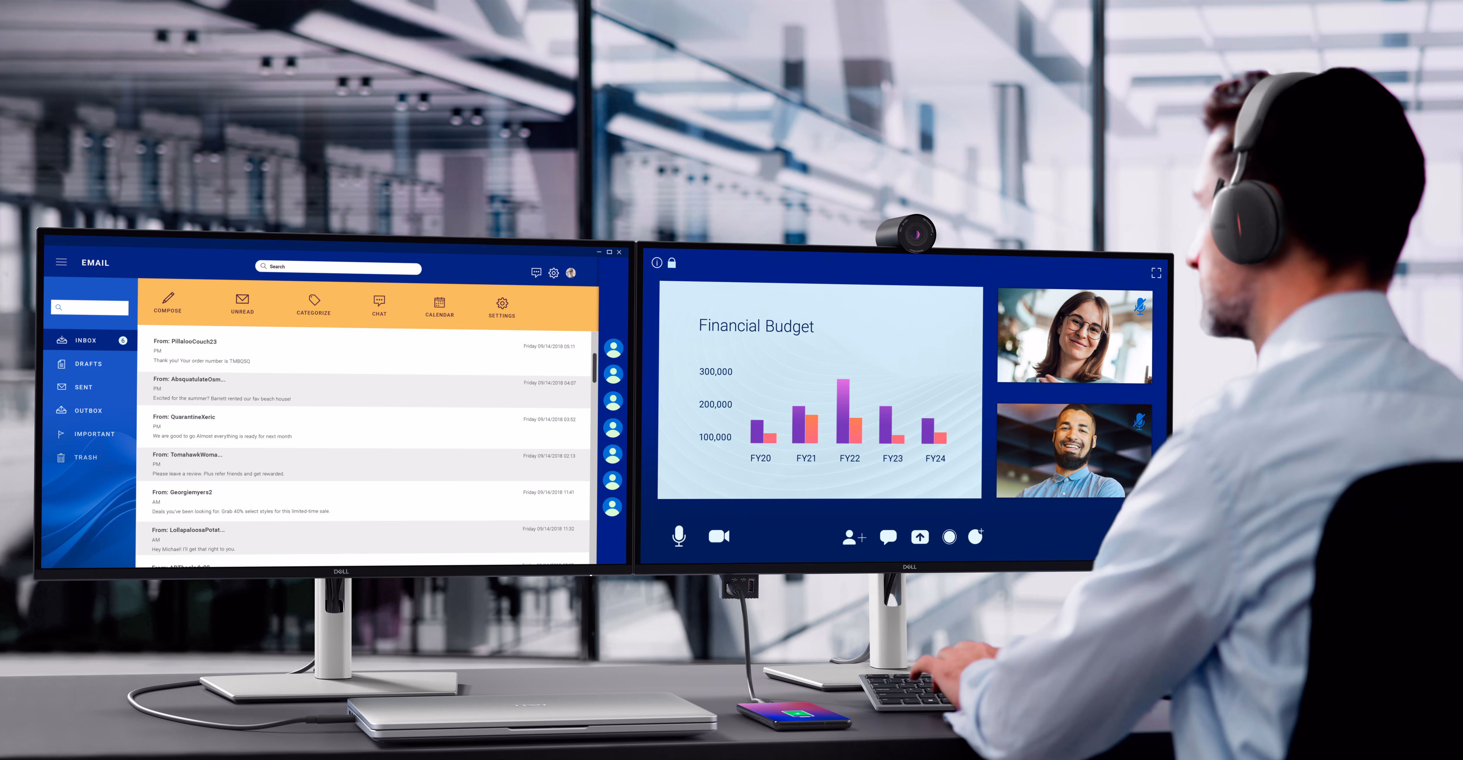 DELL P2725DE Office Monitor - IPS, QHD, Höhenverstellung, _1