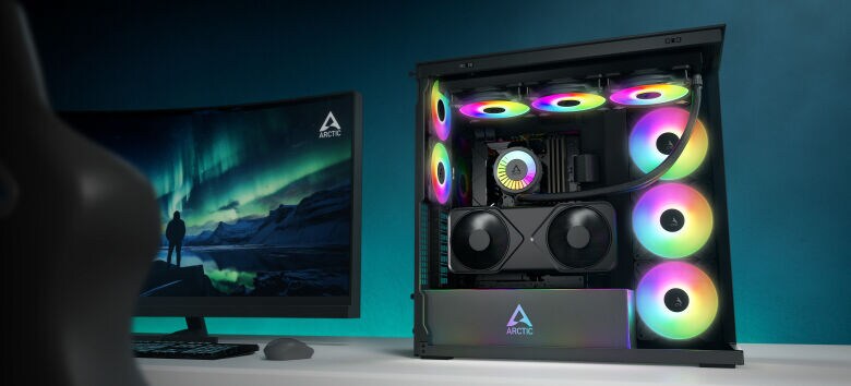 ARCTIC Xtender VG Mirror Black | PC-Gehäuse_1