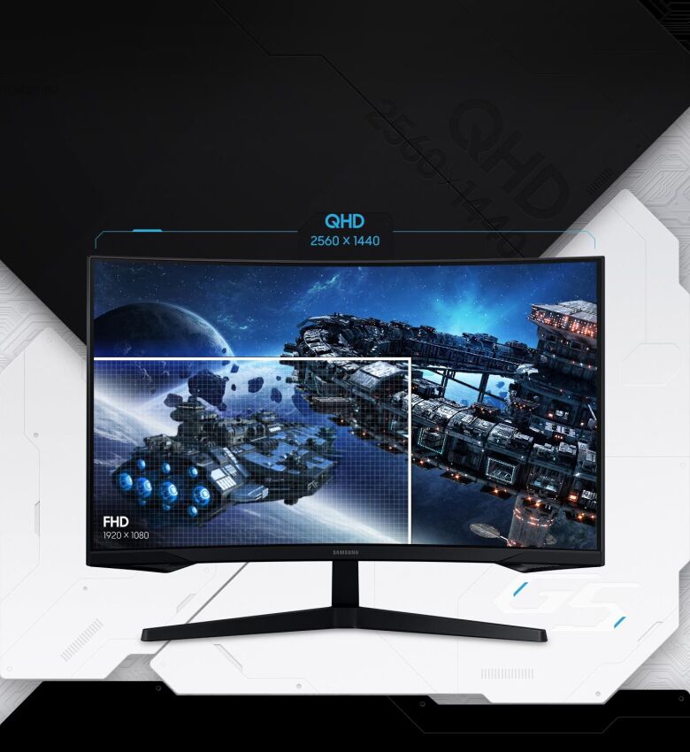 Samsung S32CG554EU Gaming Monitor - Curved, WQHD, 165Hz, 1ms_2
