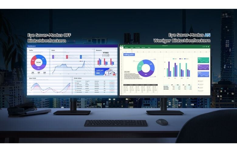 Samsung S24D406GAU Office Monitor - FHD, 100Hz, Höhenverstellung_5