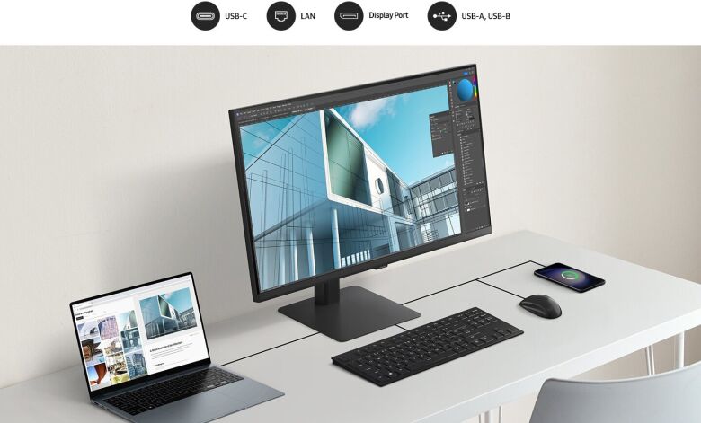 Samsung S37D804UAU Office Monitor - UHD, Höhenverstellung, USB-C_4