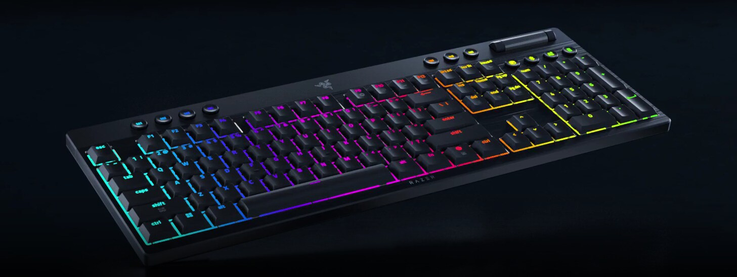 Razer Blackwidow V4 Low Profile Orange Switches_1