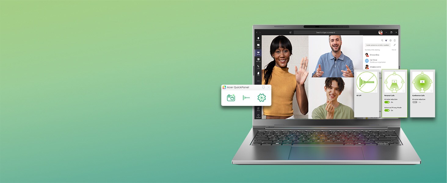 Acer Aspire 14 AI Bild - Komfortablere Videocalls