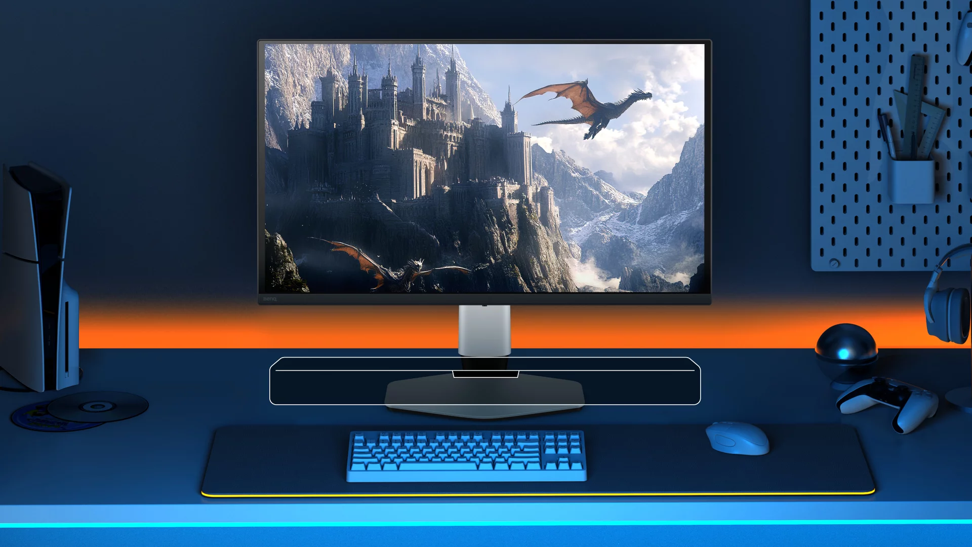 BenQ EX271UZ Gaming Monitor 67,3 cm (26,5 Zoll) schwarz/weiß_3