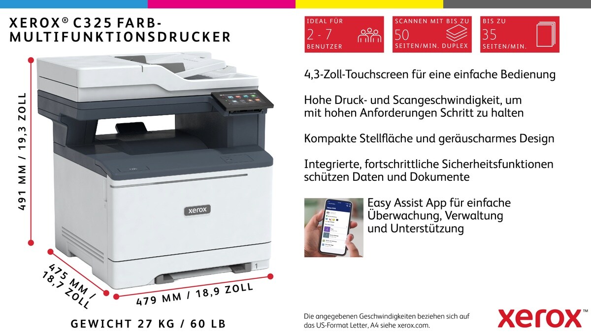 Xerox C325 Laser-Multifunktionsdrucker Wi-Fi _5