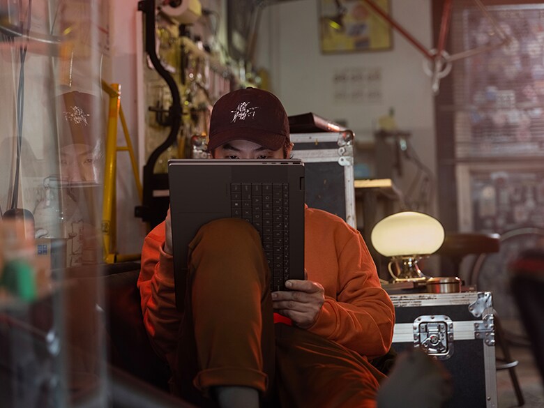 Focused Screen Time In Industrial Space