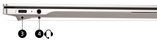 HP OmniBook Ultra 14 – Rechte Seite