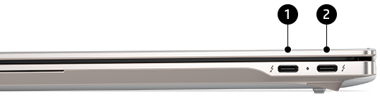 HP OmniBook Ultra 14 – Rechte Seite
