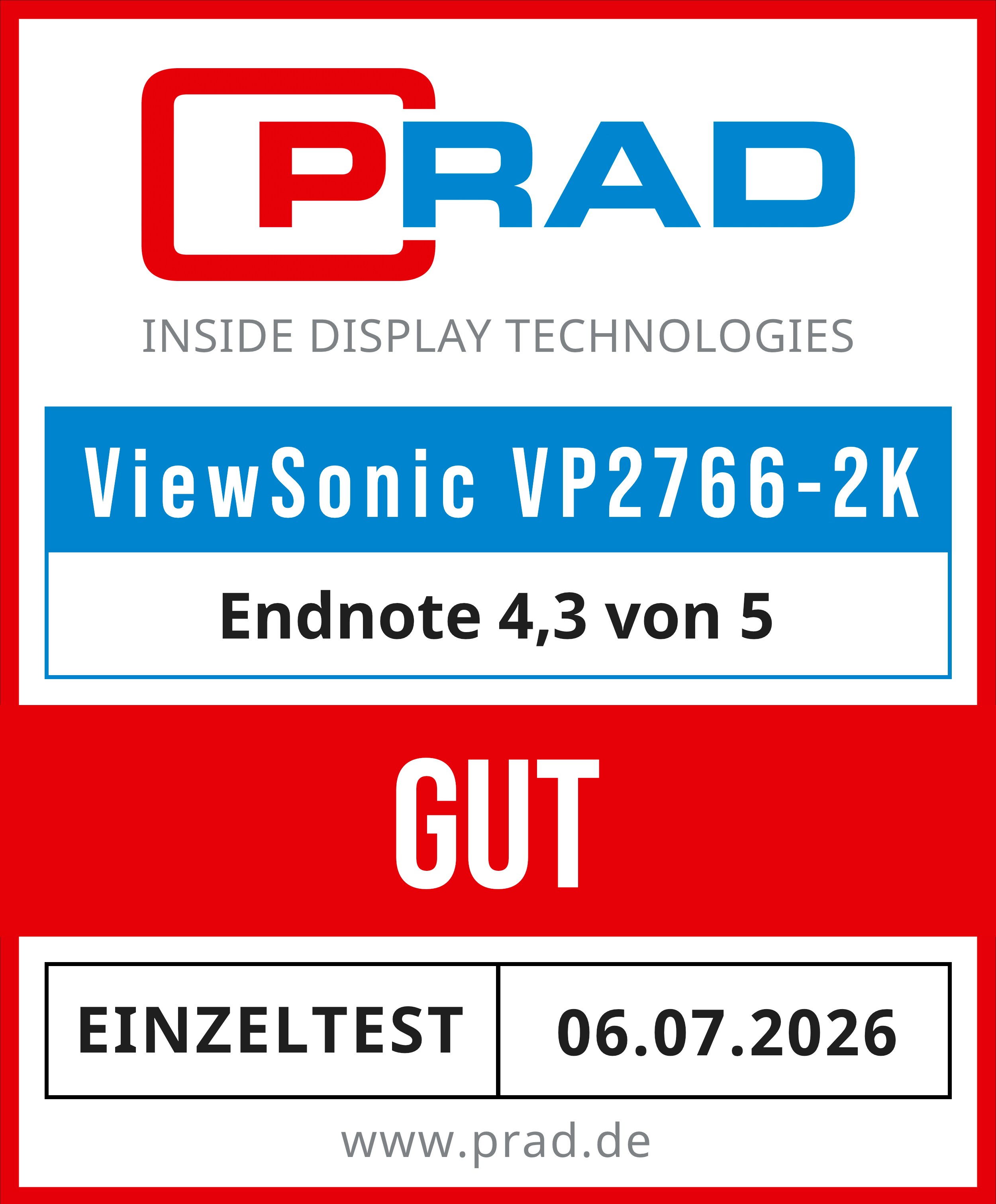 ViewSonic VP2766-2K Grafik Monitor, schwarz_2