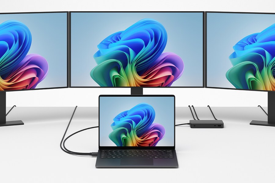 Surface Laptop mit externen Displays