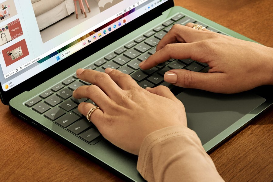 Tastatur des Surface Laptop
