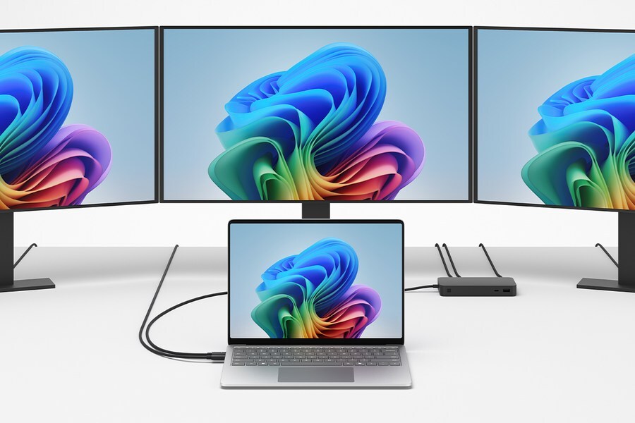 Surface Laptop mit externen Displays