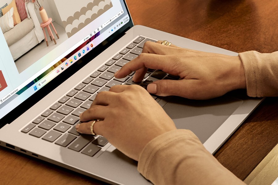 Tastatur des Surface Laptop