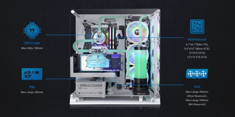 Thermaltake Core P3 TG Pro Snow White | PC-Gehäuse_10