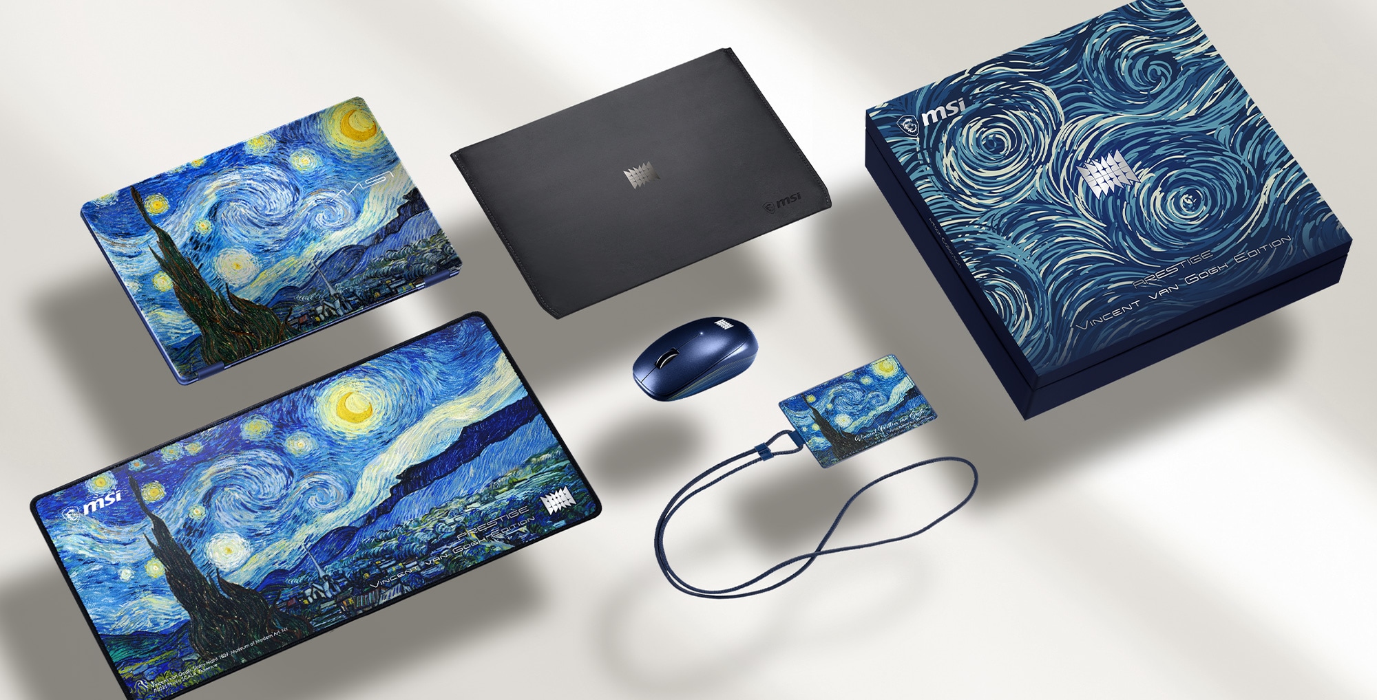 MSI Prestige 14 Flip AI+ Vincent van Gogh - The Starry Night_2