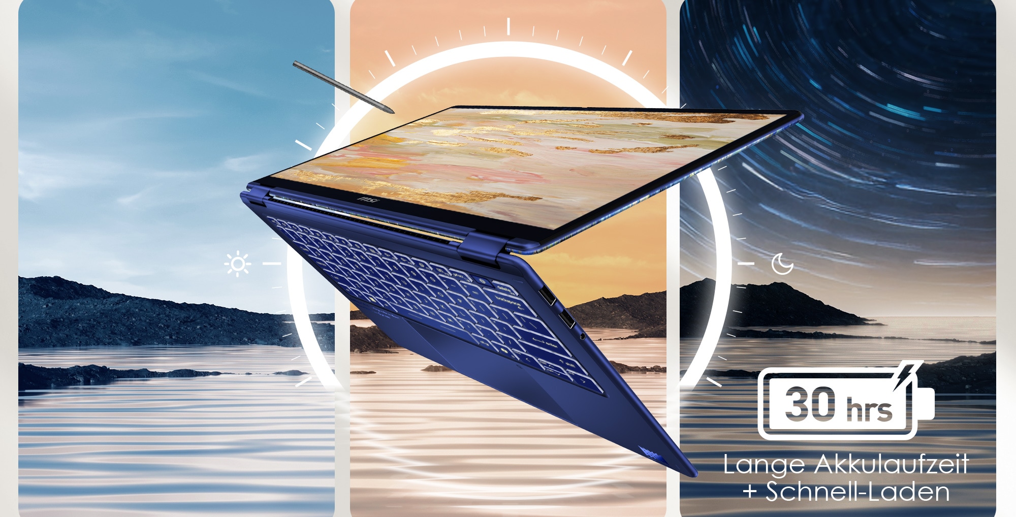 MSI Prestige 14 Flip AI+ Vincent van Gogh - The Starry Night_4