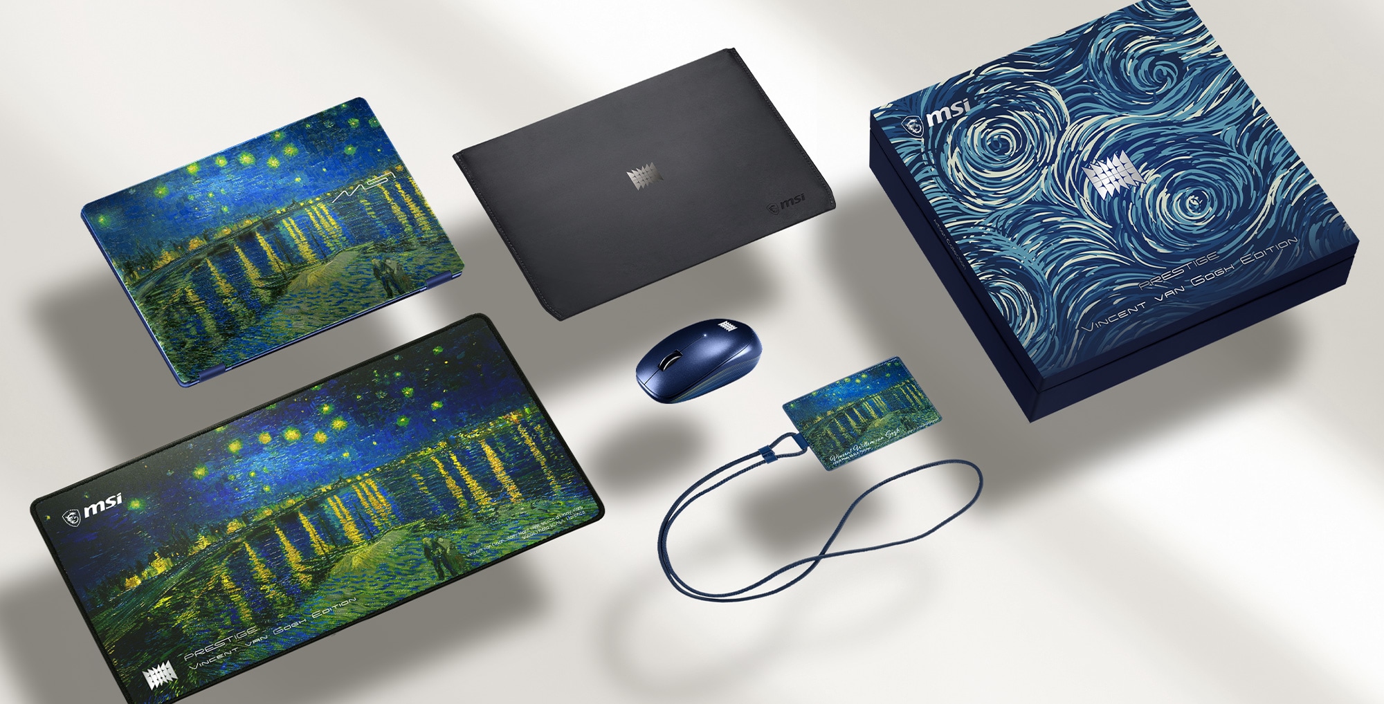 MSI Prestige 14 Flip AI+ Vincent van Gogh - Starry Night Rhône_2