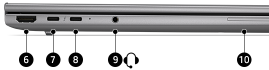HP ZBook 8 G2 – Anschlüsse linke Seite