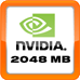 Nvidia Grafik mit 2048 MB Videospeicher