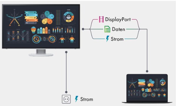 Eizo FlexScan EV2480-WT - LED, IPS-Panel, Höhenverstellung, HDMI_2