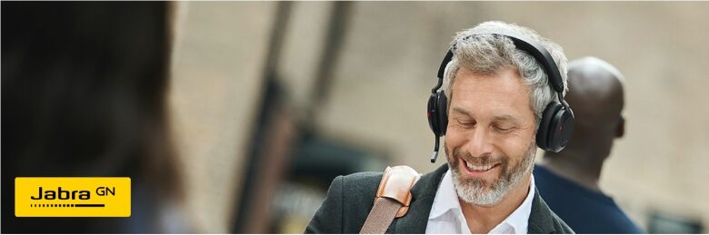 Jabra Evolve2 75 Headset, USB-A Kabellos, Bluetooth, Schwarz_1