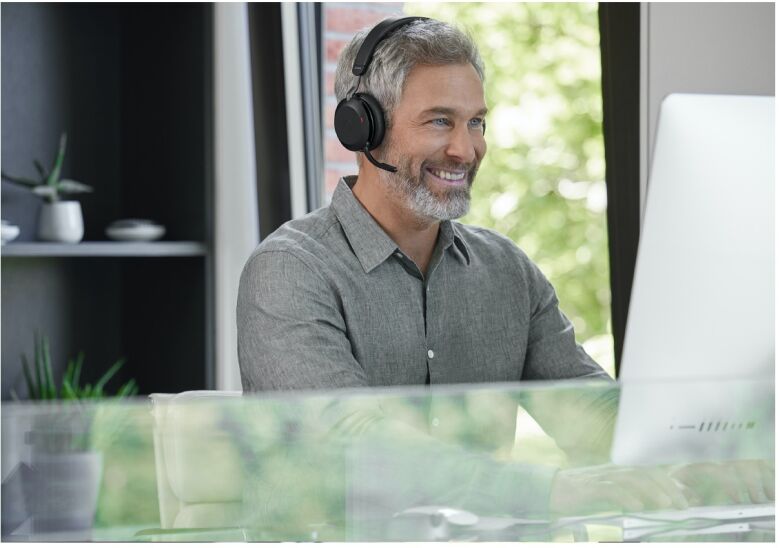 Jabra Evolve2 75 Headset, USB-A Kabellos, Bluetooth, Schwarz_3