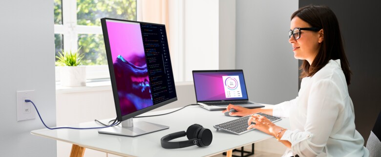 Dell P2723QE Office Monitor - IPS, 4K UHD, Höhenverstellung_1